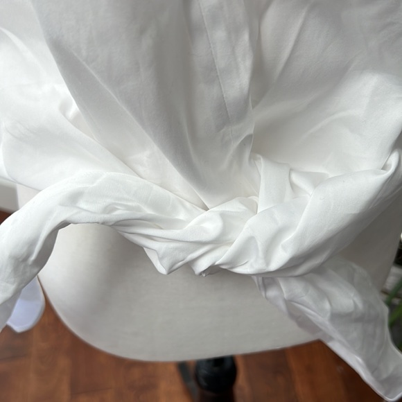 NWT Polo Ralph Lauren Womens White Cotton Sleeveless Blouse with Tie at Bottom - Picture 5 of 8